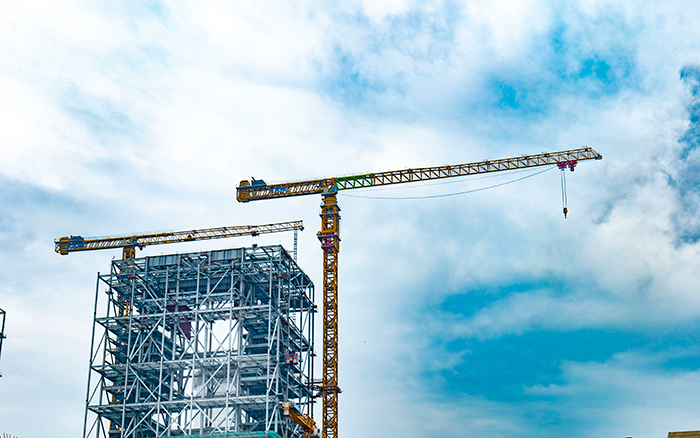 双塔聚力! 华能太仓电厂项目徐工超大塔显身手