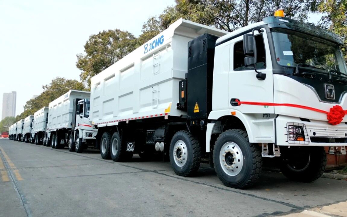 徐工纯电动自卸车列队出海，助力当地煤炭运输绿色转型